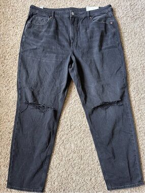 American Eagle Outfitters Strigid Distressed Knee Mom Jeans